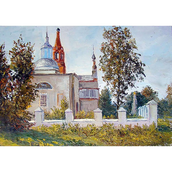 "Никольский Храм", холст, масло, 38x48 см, 2013 г.