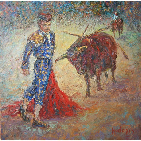 "Последний бросок", холст, масло, 70x70 см, 2007 г.