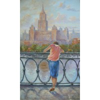 "Над Москва-рекой", холст, масло, 40x28 см, 2006 г.