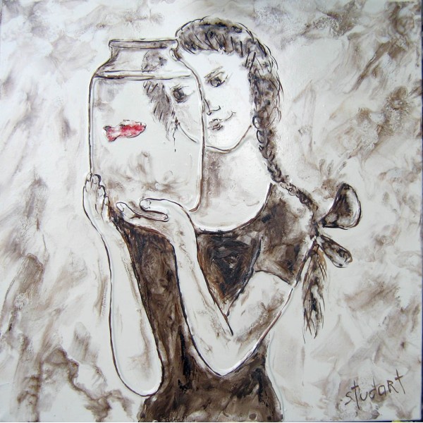 "Подарок", холст, масло, 50x50 см, 2008 г.