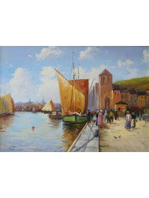 "Прогулки у воды", холст, масло, 2003 г.