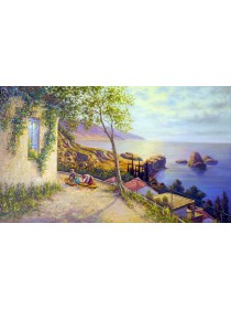 "Воспоминание об острове Капри", холст, масло, 60x100 см, 2007-2016 гг.