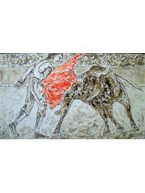 "Страсти по фламенко" (центральная часть триптиха) , холст, масло, 60 х 100 см, 2009 г.