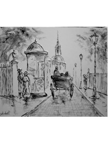 "Дневной променад", холст, масло, 35x50 см, 2007 г.