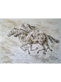 "Снова старт", холст, масло, 60x80 см, 2009 г.